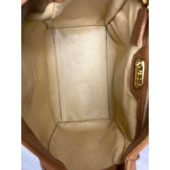 Vintage Fendi S.A.S. Roma Caramel Leather Shoulder Bag with Buckle Flap - Picture 8 of 16